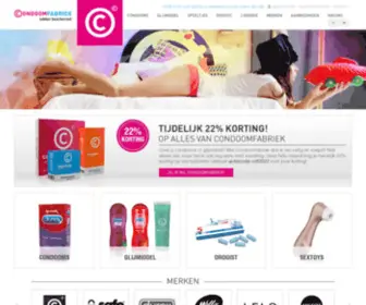 Condoomfabriek.be(De online Condoom Shop) Screenshot