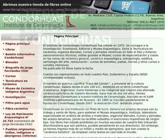 Condorhuasi.org.ar(Instituto de Ceramolog) Screenshot