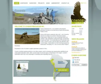 Condorresources.com(Condor Resources Inc) Screenshot