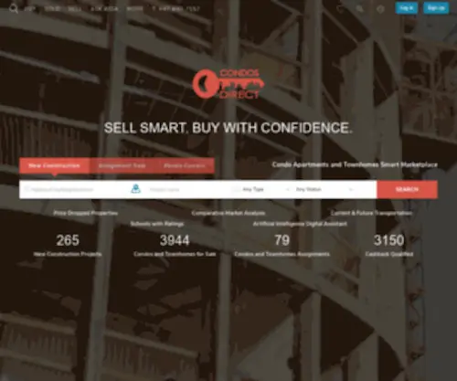Condosdirect.net(New Construction condos directly from the builder) Screenshot