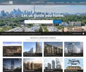 Condoshq.com(Search New Condos & Pre) Screenshot