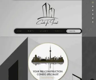 Condotoinvest.com(Preconstruction Condos) Screenshot