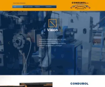 Condubolsrl.com(Condubol Srl. Fábrica de Cables Eléctricos Bolivia) Screenshot