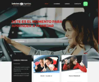 Conductoresargentinos.com(Academia Conductores Argentinos) Screenshot