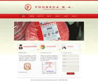 Conductoresfonseca.com.ar(Fonseca S.A. : Fábrica de Conductores Eléctricos) Screenshot