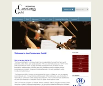 Conductorsguild.org(2021 ICG Virtual Conference) Screenshot