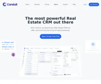 Conduitcrm.com(An intelligent CRM for the Real Estate industry) Screenshot