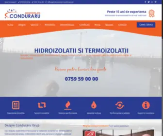 Condurarugrup.ro(Hidroizolatii Conduraru) Screenshot