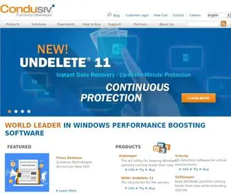 Condusiv.com(Blazing Fast Windows Performance & Reliability Software) Screenshot