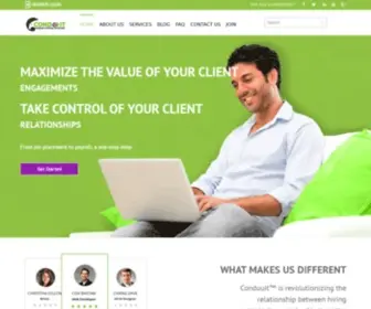 Conduuit.com(Professional Staffing Services) Screenshot