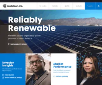 Conedison.com(Energy Company) Screenshot