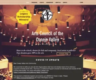 Conejoarts.org(The Voice of the Arts) Screenshot