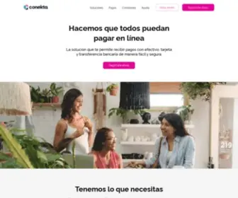 Conekta.com(Hacemos que todos en México puedan pagar en línea) Screenshot