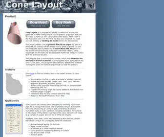 Conelayout.com(Cone Layout) Screenshot