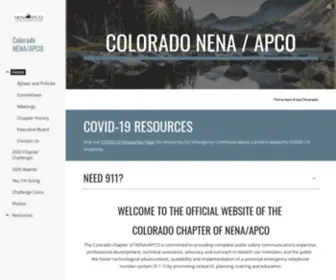 Conenaapco.org(Colorado NENA/APCO) Screenshot