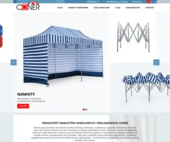 Coner-Namioty.com.pl(Namiotów handlowe) Screenshot