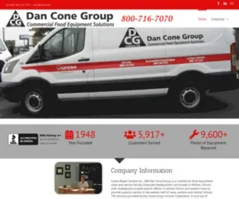 Cones.com(Dan Cone Group) Screenshot