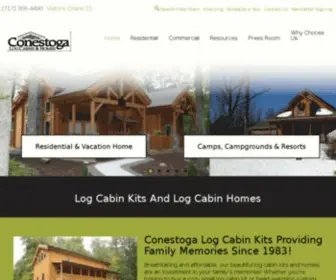 Conestogalogcabins.com(Log Cabin Kits) Screenshot