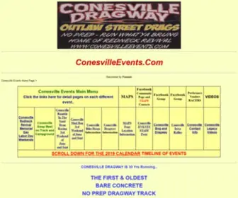 Conesvilleevents.com(Conesville Events information website covering All Conesville Events) Screenshot