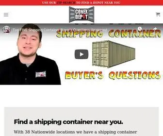 ConexDepot.com(Quality New & Used Shipping Containers For Sale at Conex Depot) Screenshot