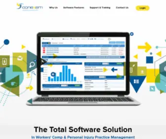 Conexem.com(Medical Practice Management Software Designed For The Workers' Compensation Industry) Screenshot