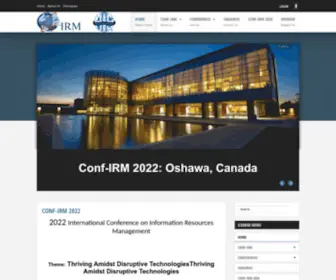 Conf-IRM.org(The Frontpage) Screenshot