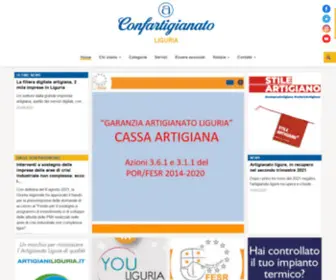 Confartigianatoliguria.it(Confartigianato Liguria) Screenshot