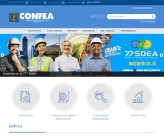 Confea.org.br(Página inicial) Screenshot