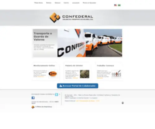 Confederal.com.br(Vigilância e Transporte de Valores Ltda) Screenshot