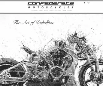 Confederate.com(Confederate Motorcycles) Screenshot