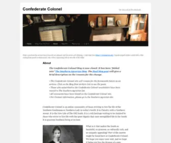 Confederatecolonel.com(Confederate Colonel) Screenshot