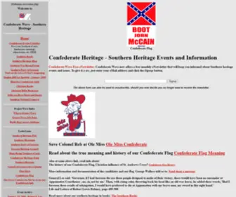 Confederatewave.org(Confederate Heritage) Screenshot