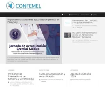 Confemel.com(Salud) Screenshot