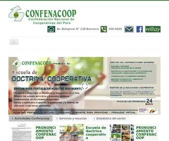 Confenacoop.com(Confederación Nacional de Cooperativas del Perú) Screenshot