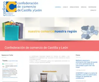 Conferco.es(Confederación de Comercio de Castilla y León) Screenshot