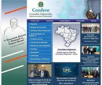 Confere.org.br(Home do site do confere (conselho federal dos representantes comerciais)) Screenshot