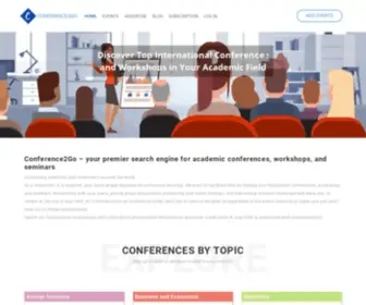 Conference2GO.com(Find Top Academic Conferences Around the World) Screenshot