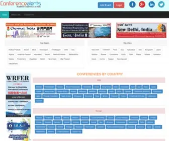 Conferencealerts.info(Conference Alerts) Screenshot