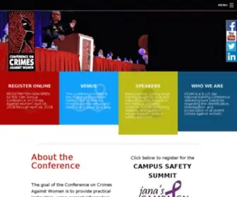 Conferencecaw.org(Conference on Crimes Against Women) Screenshot