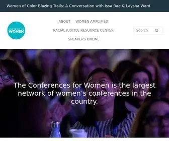 Conferencesforwomen.org(The Conferences for Women) Screenshot