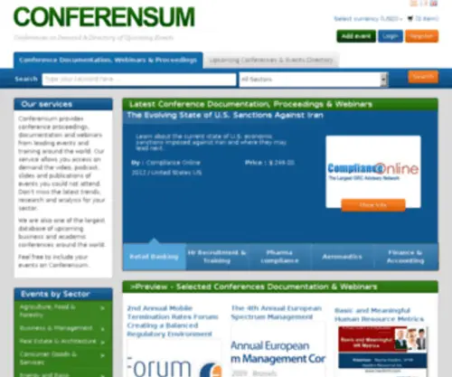 Conferensum.com(Conferensum) Screenshot
