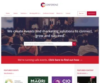 Conferenz.co.nz(Conference company) Screenshot