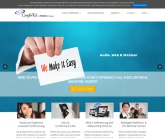 Confertel.net(Your Web Conferencing & Webinar Service Partner) Screenshot