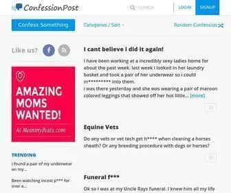 Confessionpost.com(Confessions, Secrets, Advice) Screenshot