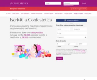 Confestetica.it(Centri Estetici) Screenshot