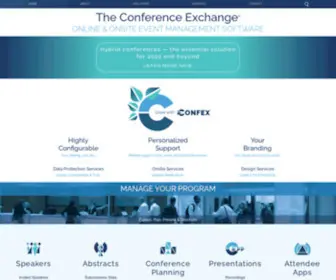 Confex.com(The Conference Exchange (TM)) Screenshot