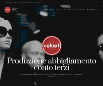 Confezionivelvet.com(Produzione Abbigliamento Conto Terzi) Screenshot