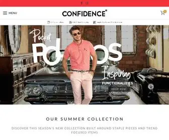 Confidenceclothing.com(Casual Clothing for Men) Screenshot