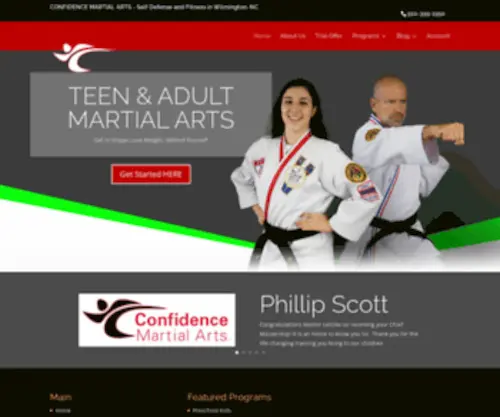 Confidencemartialarts.com(Confidence Martial Arts) Screenshot