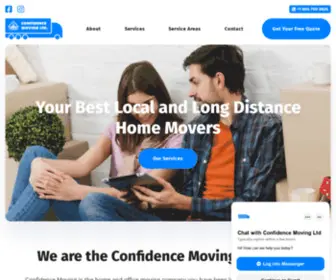 Confidencemoving.ca(Local and long distance home moving company) Screenshot